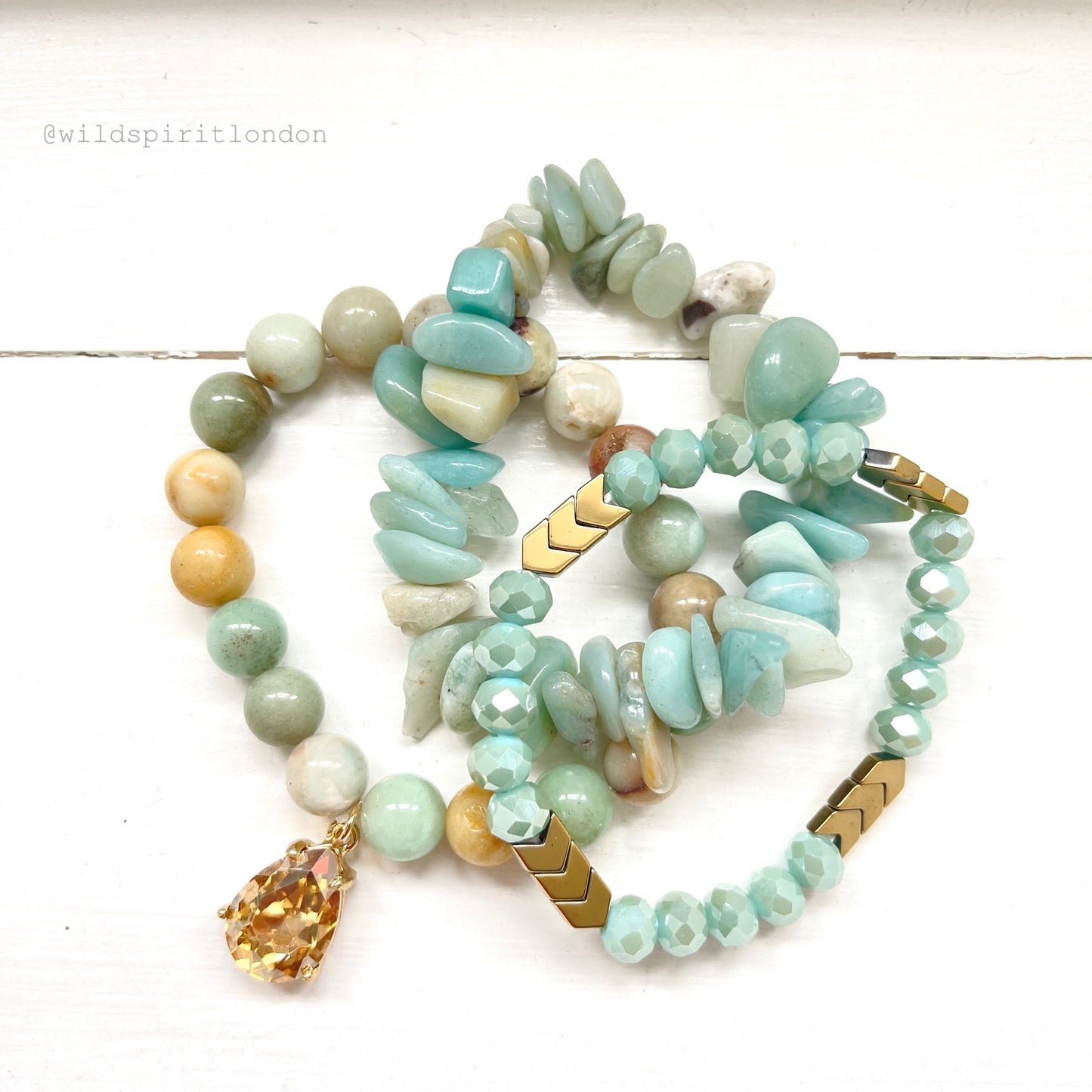 Amazonite Set of 3 Bracelets