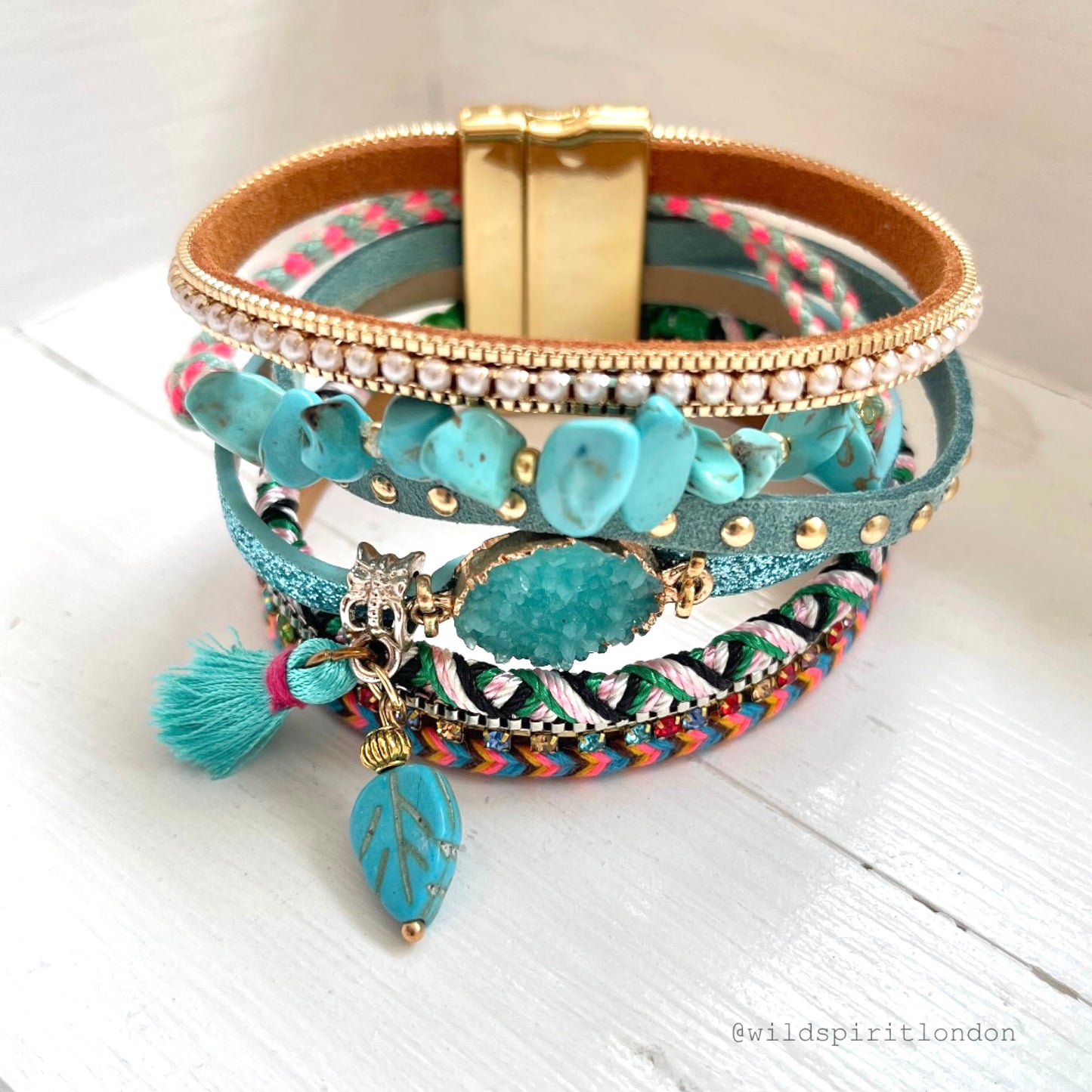 Blue Skye Boho Cuff Bracelet