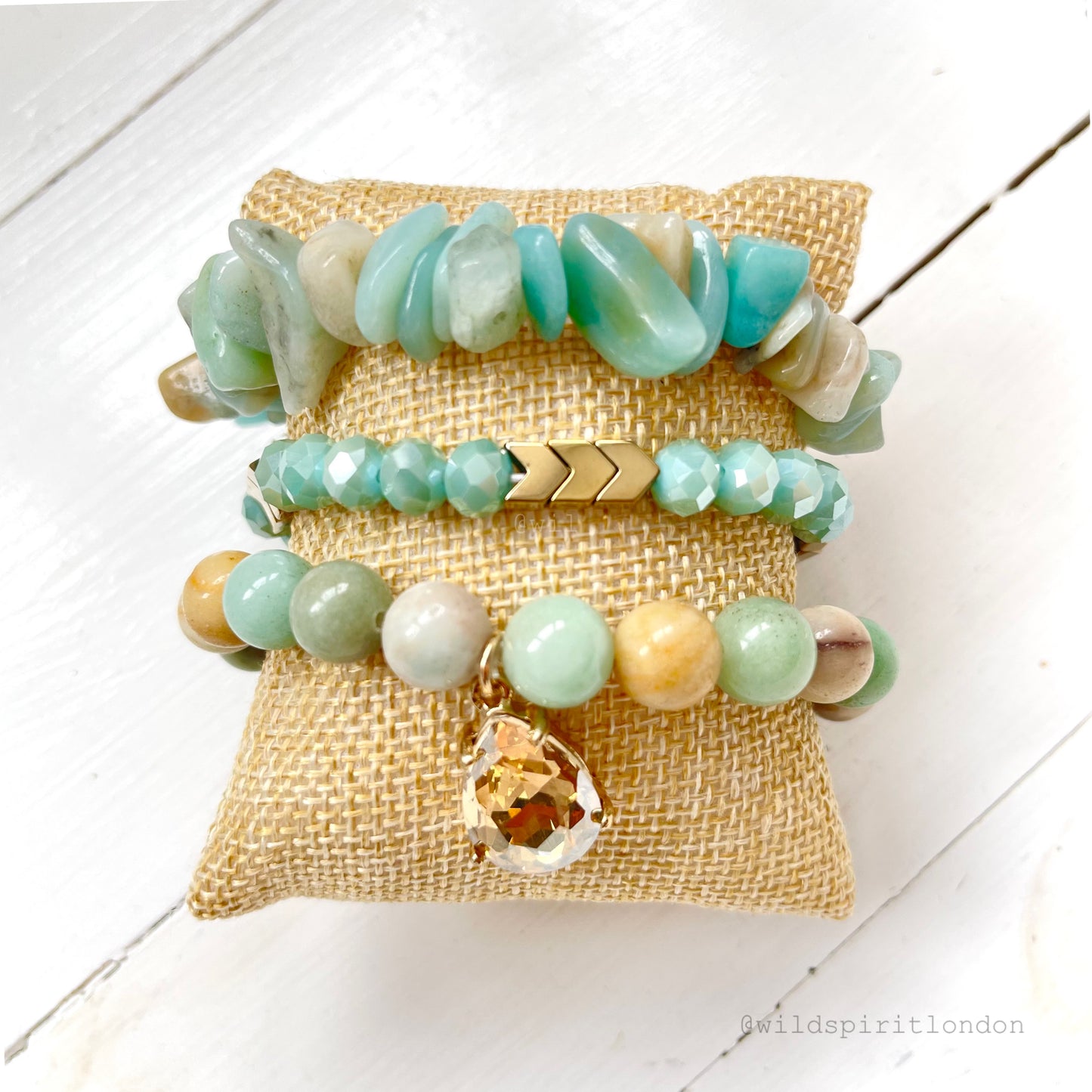 Amazonite Set of 3 Bracelets