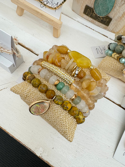 Honey Set of 5 Bracelets