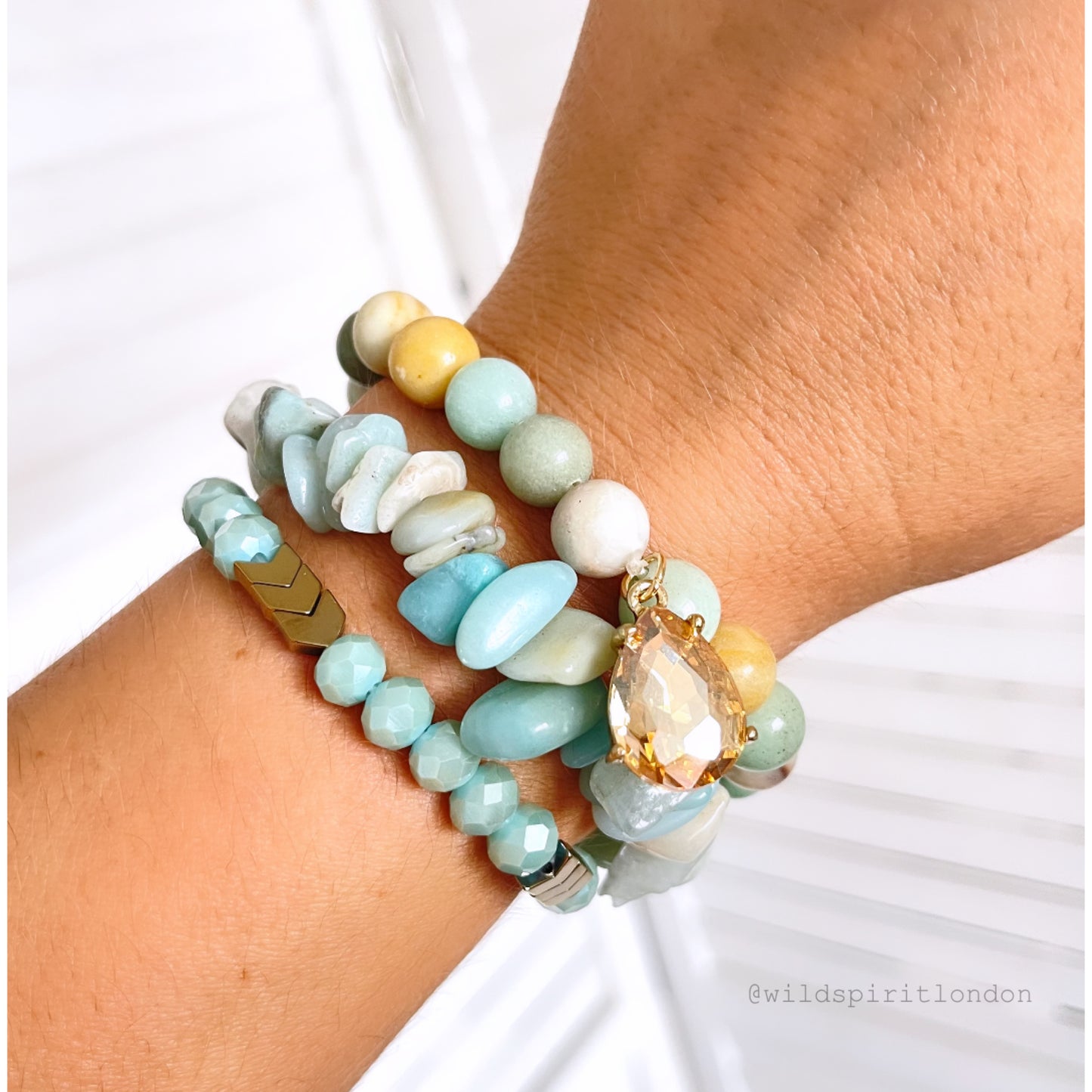 Amazonite Set of 3 Bracelets