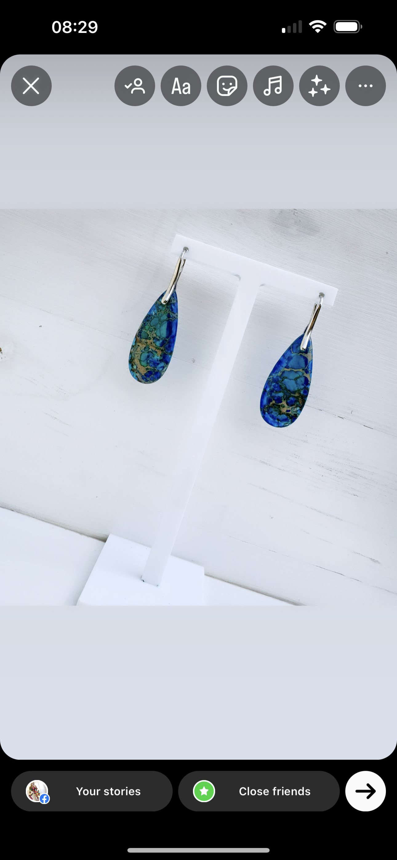 Blue Jasper Earrings