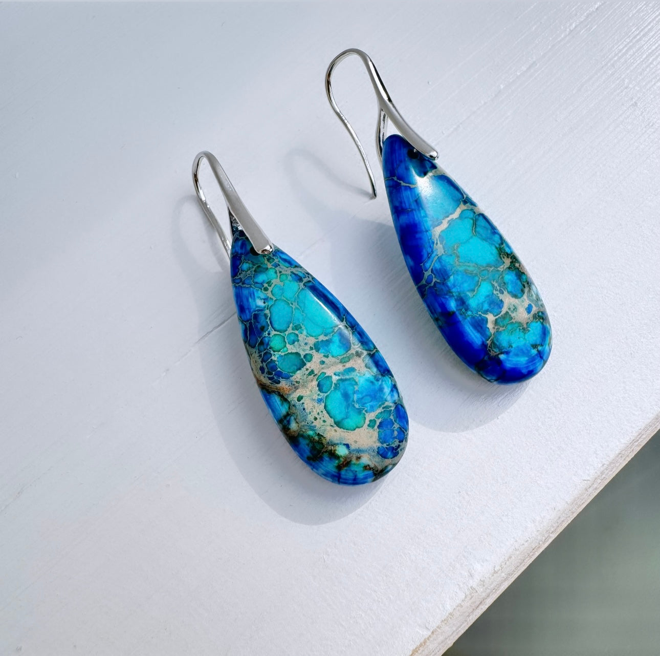 Blue Jasper Earrings