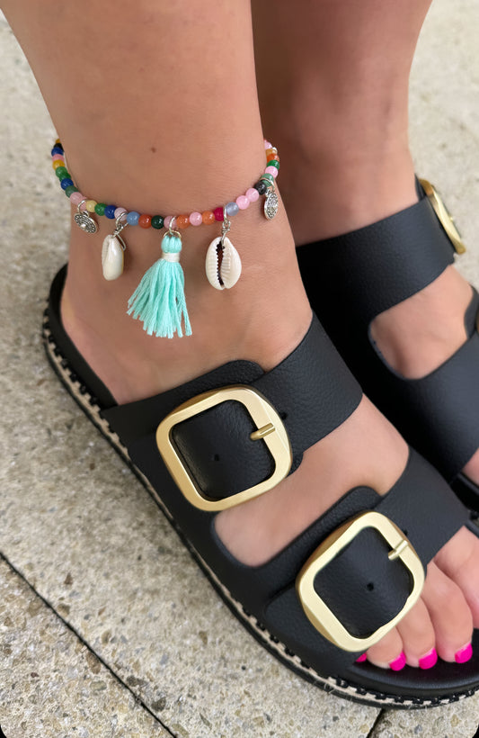 Rainbow Beads Anklet