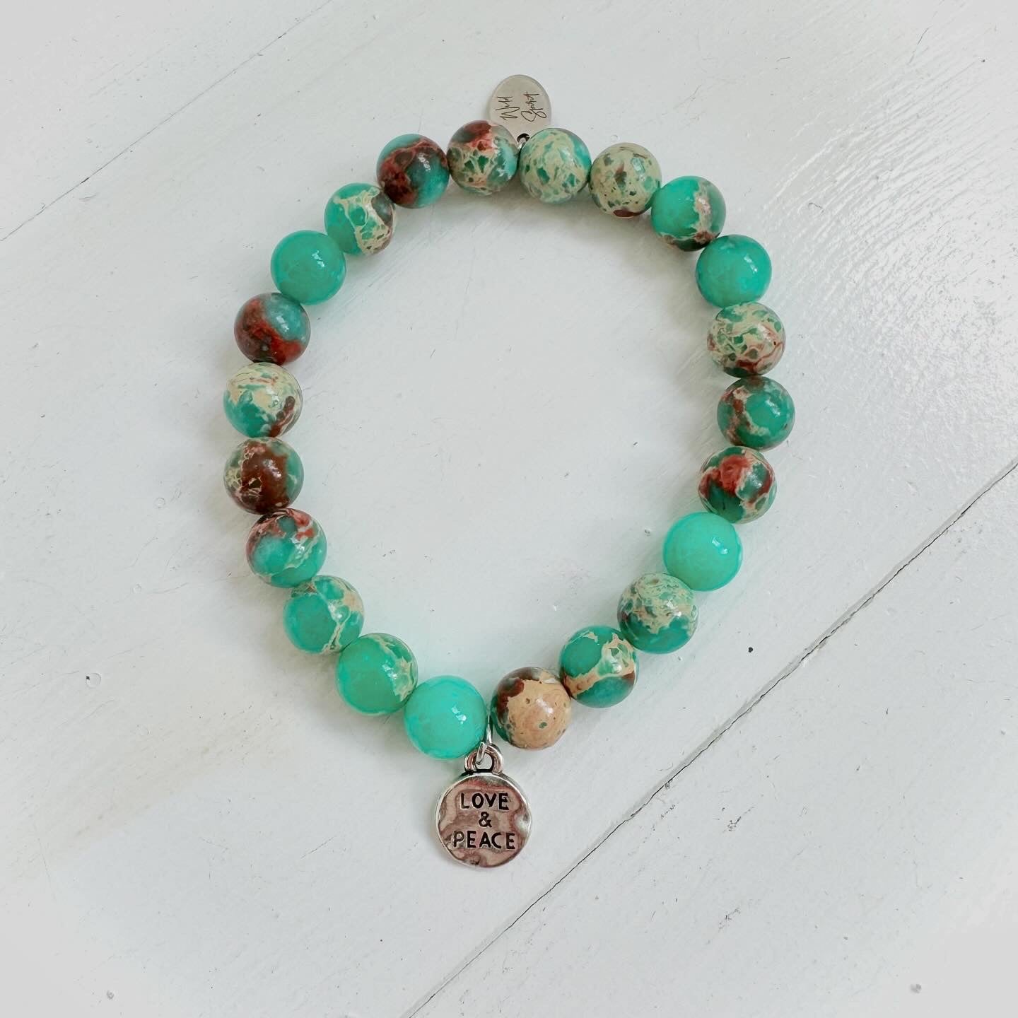 Jade Peace & Love Bracelet