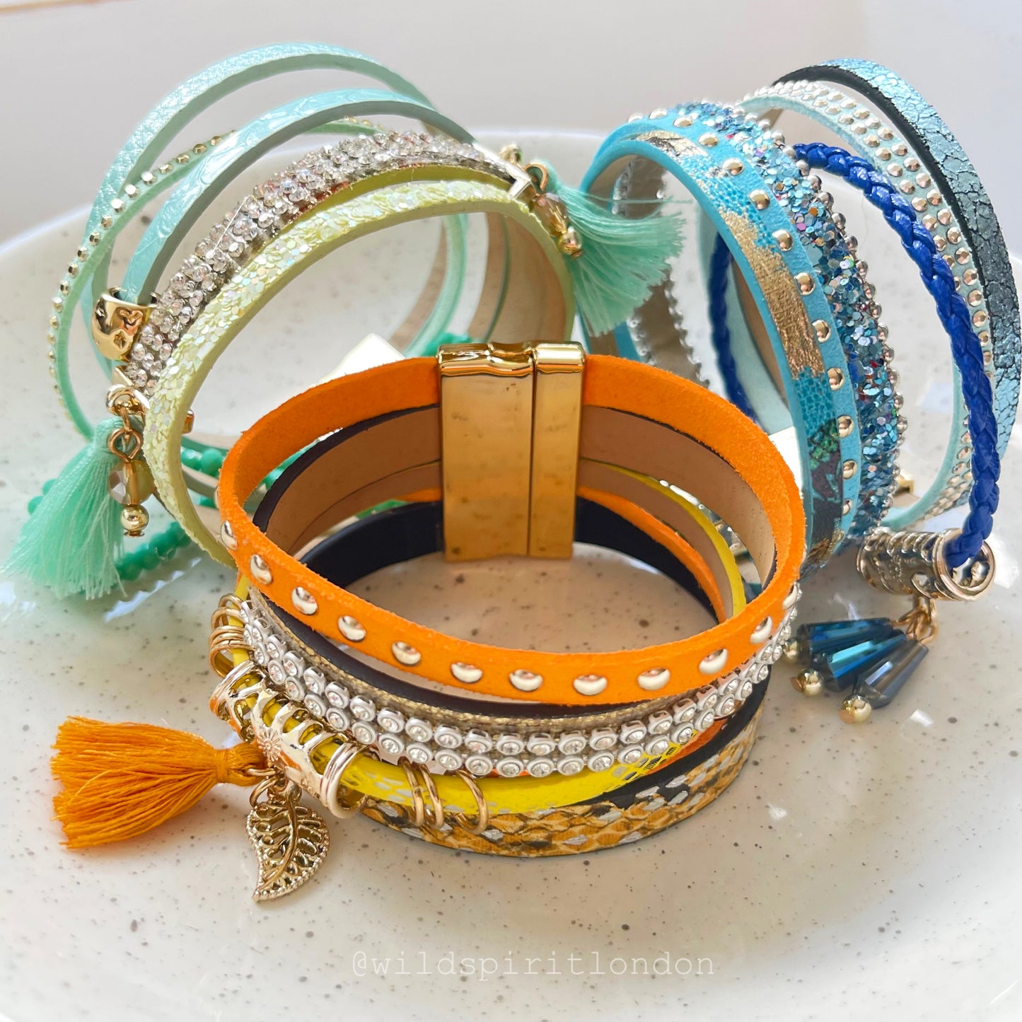 Orangina Boho Cuff Bracelet