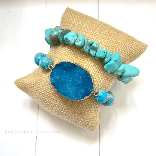 Cyan Set of 2 Bracelets