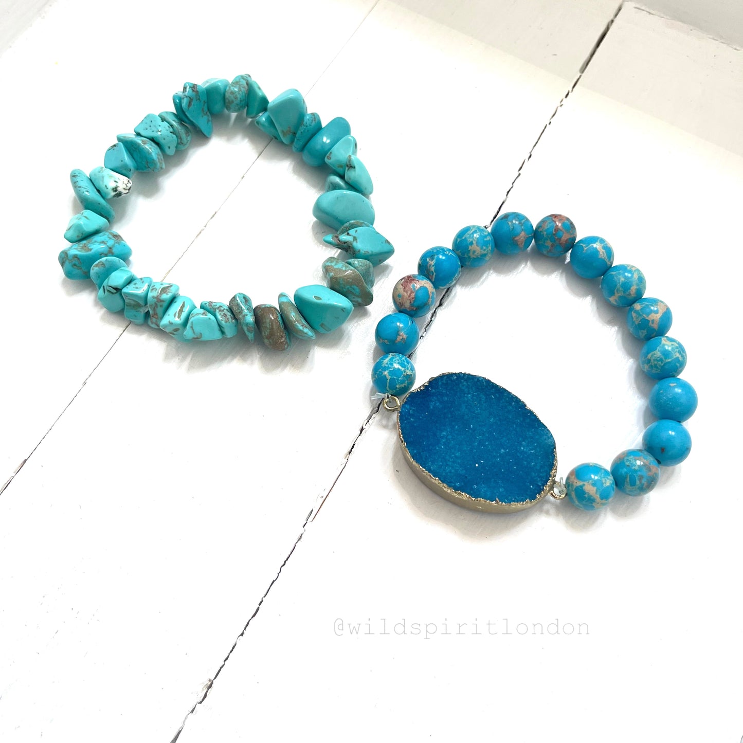 Cyan Set of 2 Bracelets